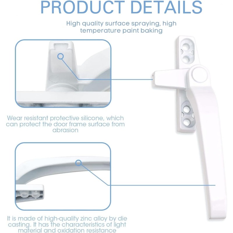 Glass Window Lock Handle 2Pcs  - Glass Door Hinge review and price