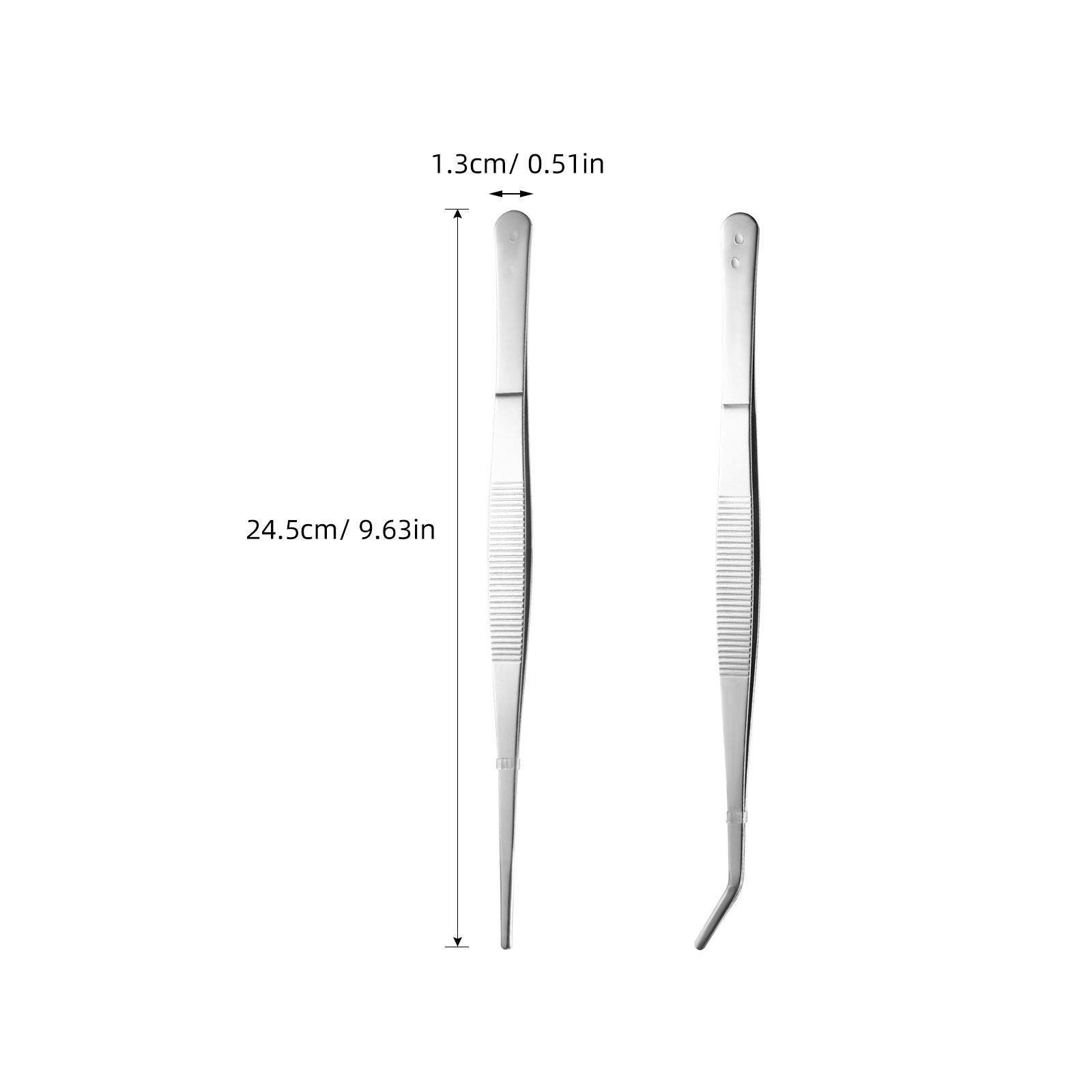 2pcs Stainless Steel Tweezers  - Feeding Tong Stainless review and price
