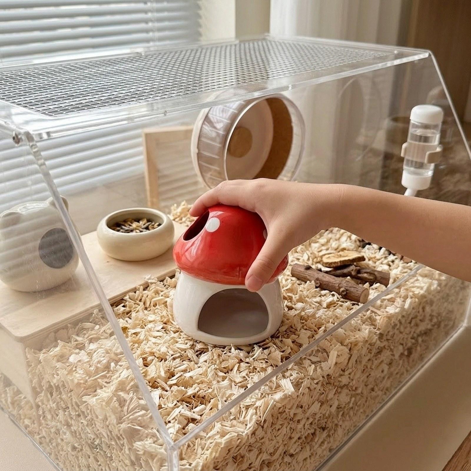 Ceramic Hamster House Cave Hab - Hide Cave Ceramic review and price