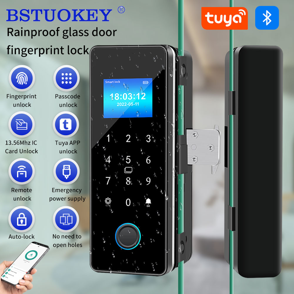 Waterproof Tuya APP Control Sl - Glass Door Hinge review and price