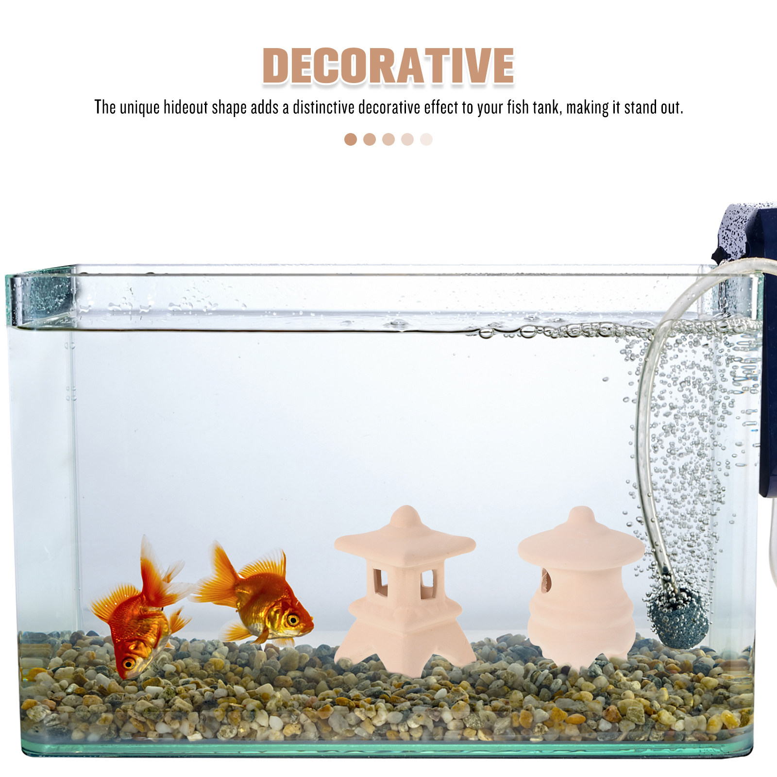 2Pcs Ceramic Fish Tank Decor F - Hide Cave Ceramic review and price